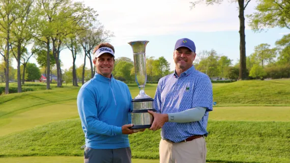 Brown and Barron Hoist Ridgewood Country Club Trophy; Win 90th New Jersey Four-Ball Championship