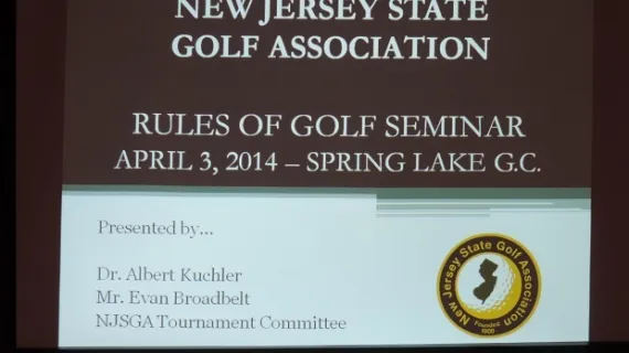 NJSGA Conducts First Of Two Rules Seminars