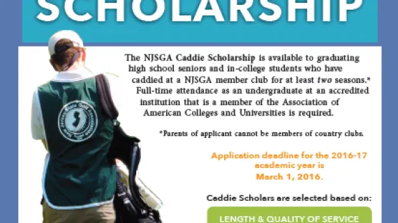 NJSGA Caddie Scholarship Application Deadline Approaches