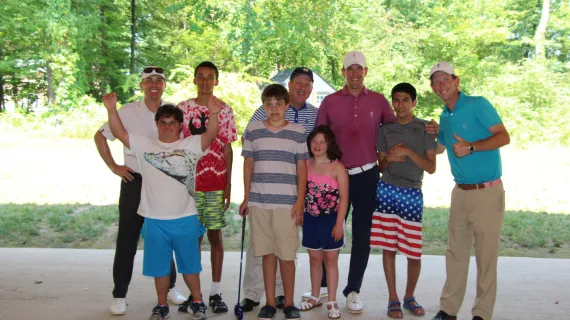Golf comes to Camp Hope